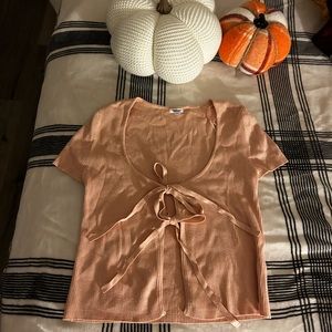 Pink Bow Tied Top 🎀